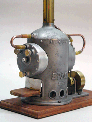 rear view of single steam engine