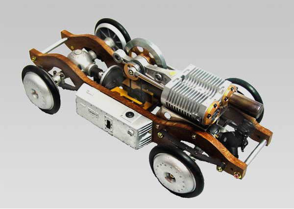 stirling engine skeleton rc car スターリングエンジンラジコンカー